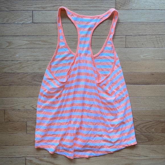 Pink by Victoria's Secret Striped Racerback Tank Top - Picture 7 of 10